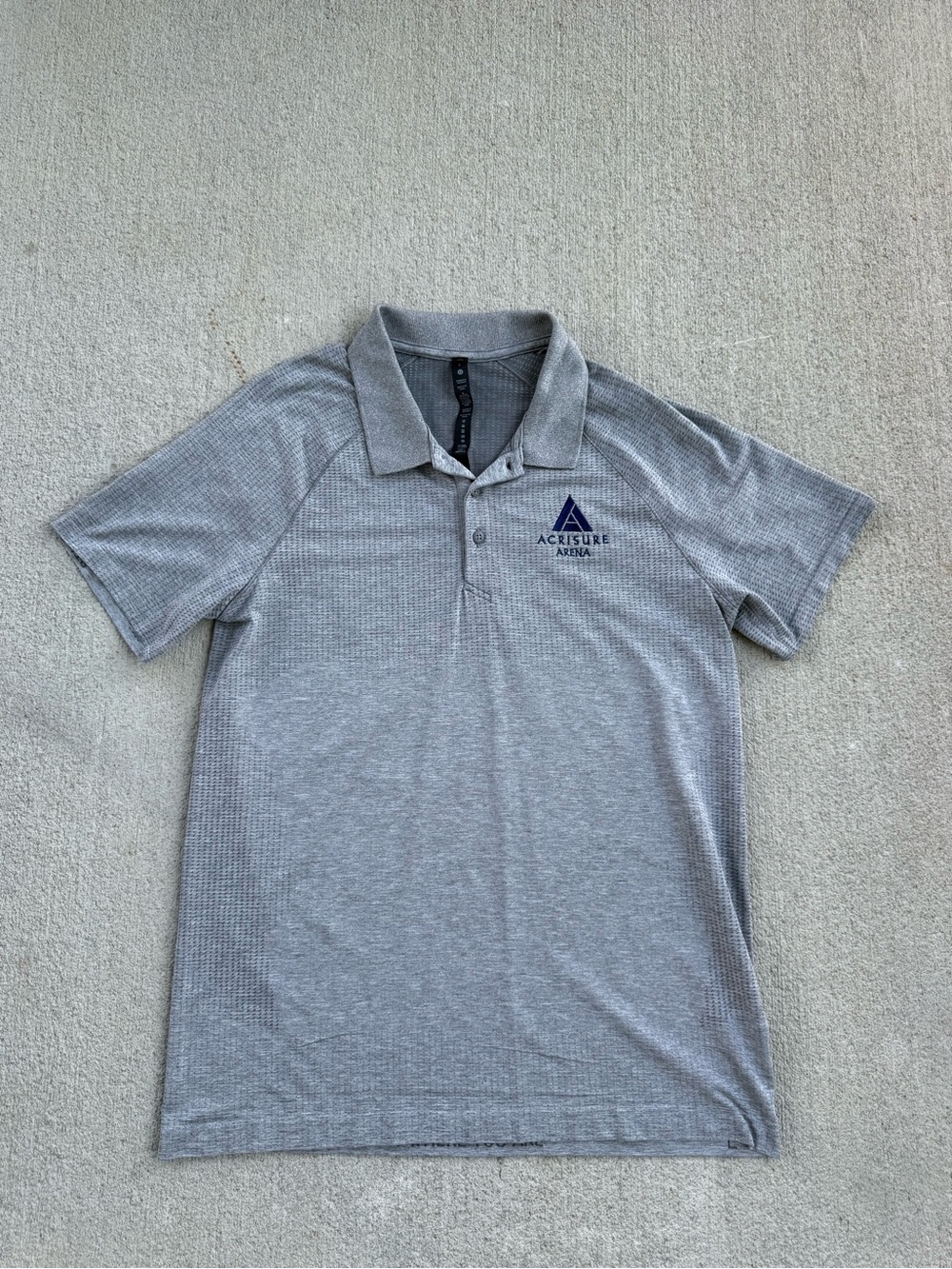 Lululemon Metal Vent Tech Polo Shirt Men’s Size Large Gray Acrisure Arena